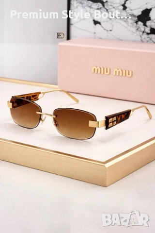 очила miu miu prada Gucci с калъф ,кутия и ув защита , снимка 7 - Слънчеви и диоптрични очила - 53634319