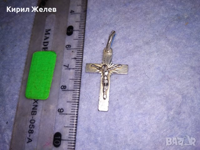 КРАСИВО КАТОЛИЧЕСКО СРЕБЪРНО РАЗПЯТИЕ КРЪСТ БИЖУТЕРСКА ИЗРАБОТКА 38431, снимка 8 - Колиета, медальони, синджири - 41337140