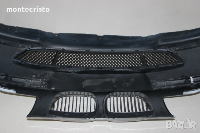 Предна броня BMW E87 Serie 1 (2004-2007г.) 51117151823 с отвори за пръскалки, снимка 12 - Части - 50696389