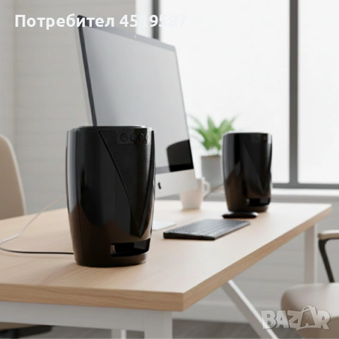 Тонколони за компютър съвместими и със смартфони и таблети JAMBE - 2бр, снимка 5 - Тонколони - 53483094