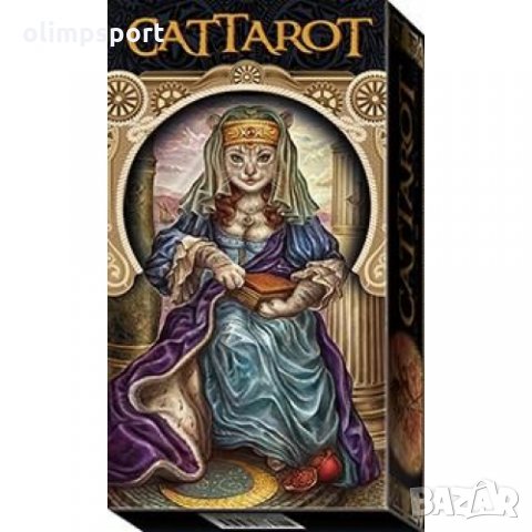 карти таро LOSCARABEO CATTAROT нови Влезте в този уникален и прекрасен свят на котки, герои и символ, снимка 1 - Карти за игра - 35860789