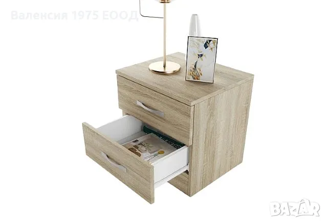 Нощно шкафче Сити 3055 сонома, орех или комбинация бяло/ арвен, снимка 3 - Шкафове - 18790394