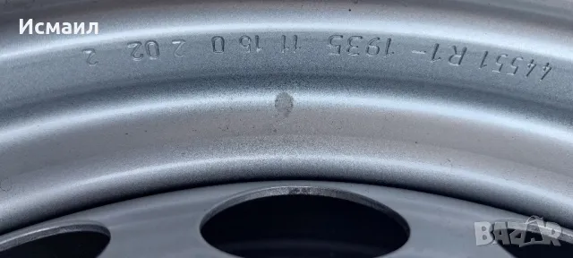 Железни джанта за Smart Fortwo, Forfour 15ц, снимка 7 - Гуми и джанти - 49973981