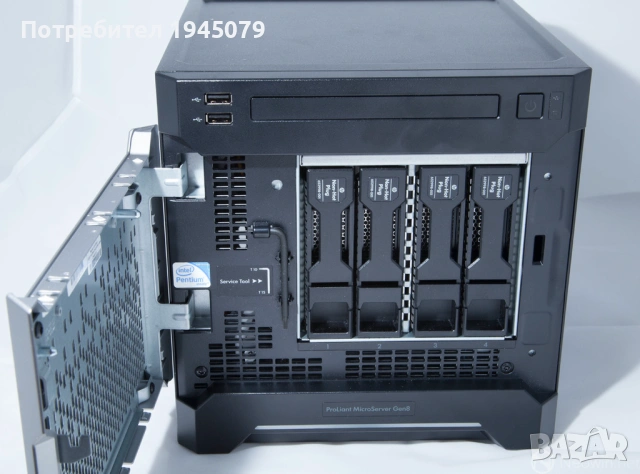 HP MicroServer Gen8 / 16GB RAM / Xeon E3-1265L, снимка 2 - Работни компютри - 53154863