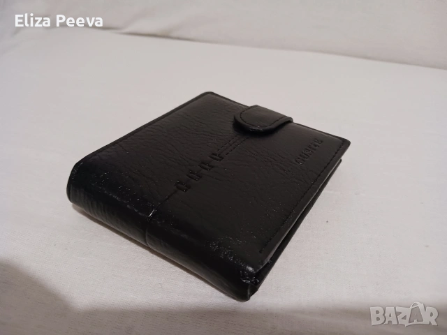 черно мъжко портмоне от естествена кожа, снимка 10 - Портфейли, портмонета - 53142412