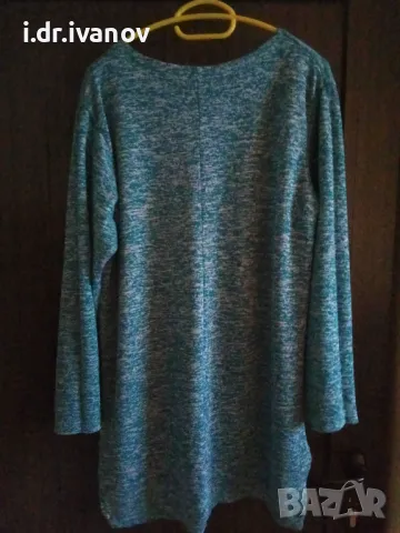 свежа зелена туника с цвете, снимка 3 - Туники - 49774435