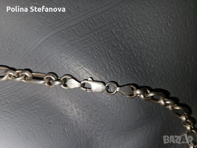 Сребърен синджир , снимка 4 - Колиета, медальони, синджири - 41628093