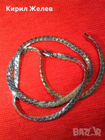 ПОСРЕБРЕН СТИЛЕН ЛАНЕЦ от БЛАГОРОДНА НЕРЪЖДАЕМА СТОМАНА ВЕРИЖКА КЛАСИЧЕСКА ЗДРАВА ПЛЕТКА 27951