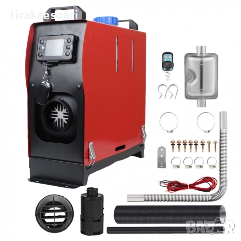 Суха преносима дизелова печка 8kW 12/24V за камиони, бусове, каравани