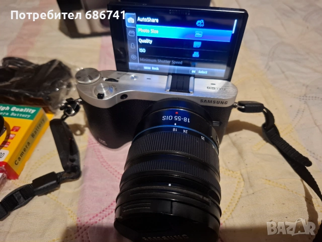 Фотоапарат Samsung NX300M, снимка 3 - Фотоапарати - 53832639