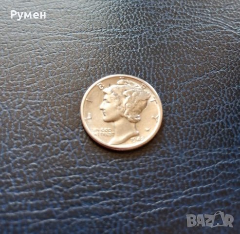 One dime 1942-D-USA.Сребро!
