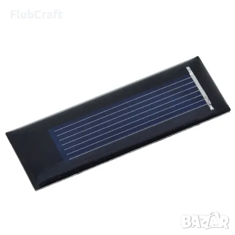 Поликристален Соларен Панел 0.5V 100mA 0.08W 53*18MM