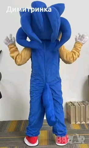 Костюм - Маскот Соник, снимка 2 - Фотографи - 52618222