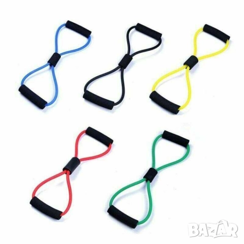 Ластик за упражнения, 40x15 cm, Зелен