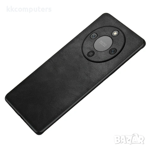 Калъф за Honor X70 5G, Кожено Покритие, Ретро Дизайн, PC+TPU, Защита на Екрана, Вкл. Скрийн Протекто