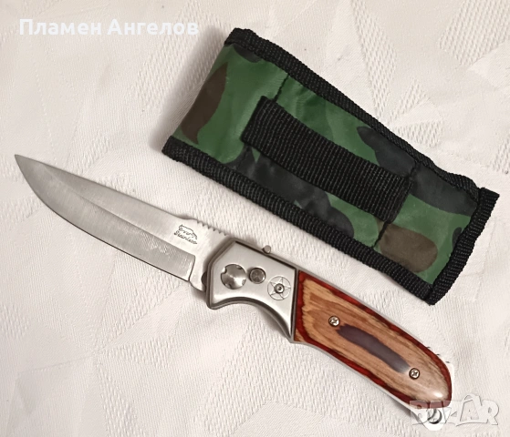 Сгъваем джобен нож,ножче с автоматично отваряне, снимка 3 - Ножове - 53820867