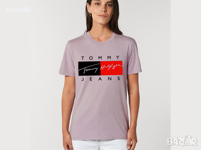 Дамски тениски Tommy Jeans принт Ралични цветове, снимка 7 - Тениски - 36235768