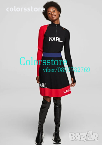 Рокля Karl Lagerfeld кодBr557, снимка 2 - Рокли - 33600402