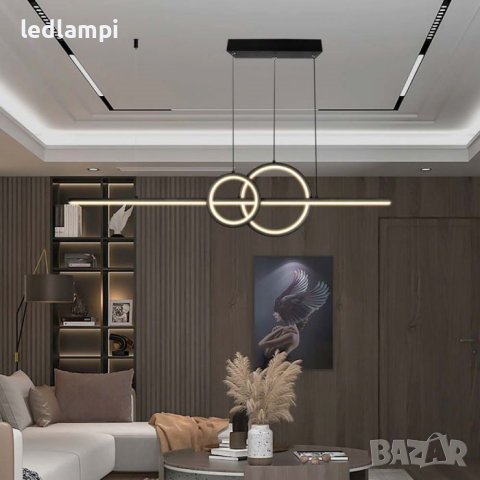 LED Полилей 15W Черен Неутрално Бяла Светлина, снимка 7 - Полилеи - 40758023