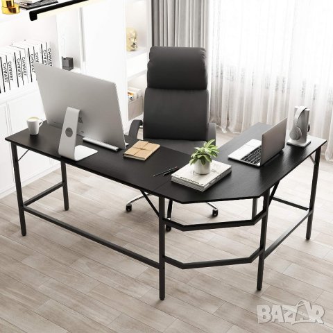 Офис / ученическо / геймърско бюро CZKLD-LD-B, снимка 4 - Бюра - 42411967