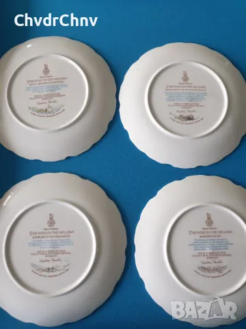 4бр Royal Doulton английска колекционерска декоративна порцеланова чиния-картина/приказки, снимка 6 - Картини - 48899025