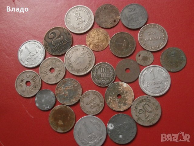Лот стари чужди монети , снимка 1 - Нумизматика и бонистика - 42608037