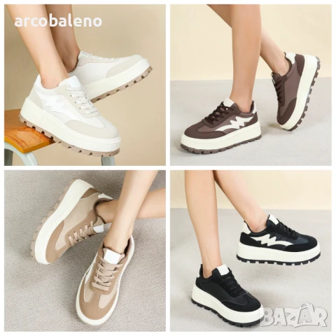 Дамски ниски маратонки, 4цвята 