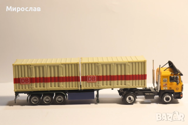 HERPA 1:87 H0 МАН MAN КОНТЕЙНЕР КАМИОН МОДЕЛ, снимка 8 - Колекции - 52434450