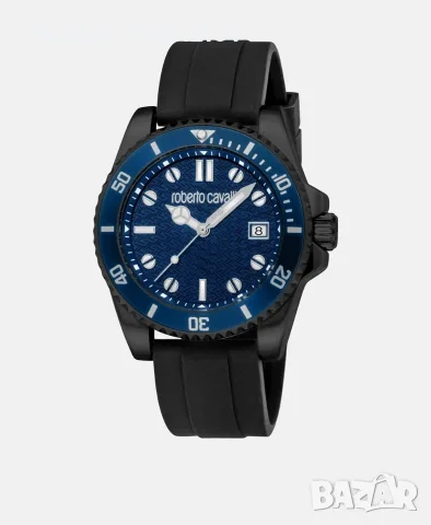 Чисто нов мъжки часовник Roberto Cavalli Watch Marte, черен цвят