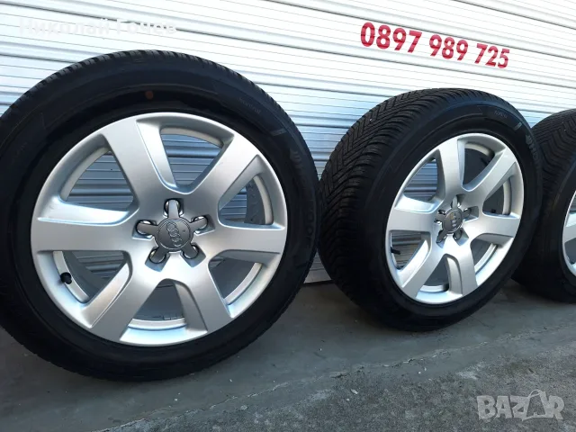 Оригинални алуминиеви джанти за Audi с гуми Hankook 17", снимка 4 - Гуми и джанти - 56211782