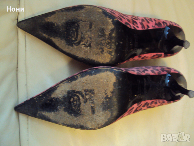 Дамски маркови обувки  висок ток от естествен велур ФИОРАНГЕЛО, снимка 6 - Дамски елегантни обувки - 36127582