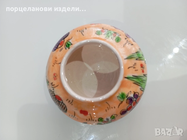 Порцеланова стара красива захарница буркан маркирана , снимка 10 - Кутии за храна - 52690100