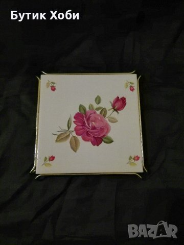 Керамична поставка в метална рамка, снимка 9 - Други ценни предмети - 33824536