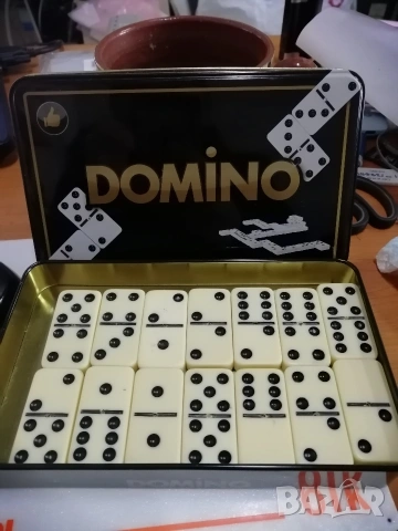 Игра ДОМИНО в метална кутия. , снимка 2 - Образователни игри - 53716153