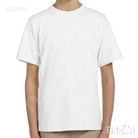 Детски бели тениски 100% памук
