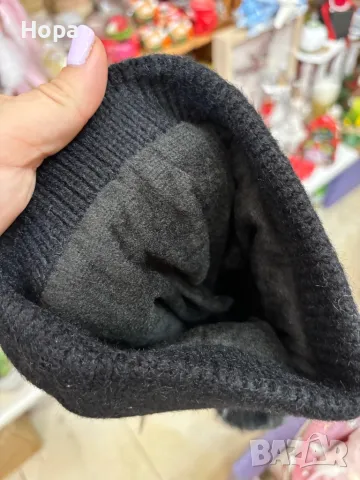 Шапка с два пуха естествен косъм , снимка 13 - Шапки - 35242870