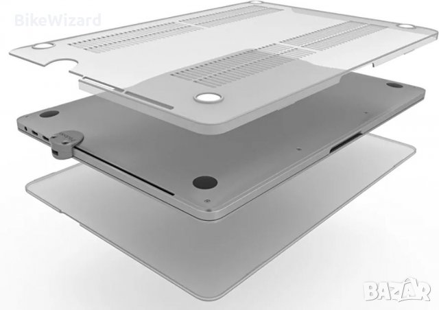 Compulocks MBPRTB15-SM 15-инчов твърд прозрачен калъф за Macbook Pro Touch 15 НОВ, снимка 5 - Лаптоп аксесоари - 40093692