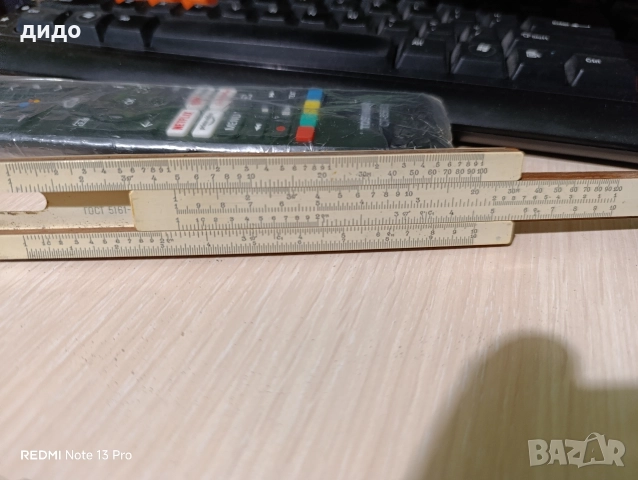 Руска логаритмична линийка от 1960 г., снимка 4 - Колекции - 52695386