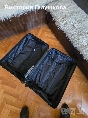 Голям твърд куфар с код за заключване, снимка 3 - Куфари - 52965654