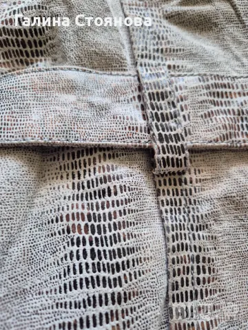 Дамско яке от естествена змийска кожа - NEXT, снимка 4 - Якета - 47365410