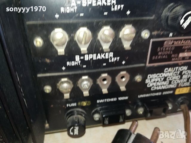 ЯПОНСКИ УСИЛВАТЕЛ С ЯКИ ТРАНЗОВЕ 2802240834, снимка 15 - Ресийвъри, усилватели, смесителни пултове - 44506261