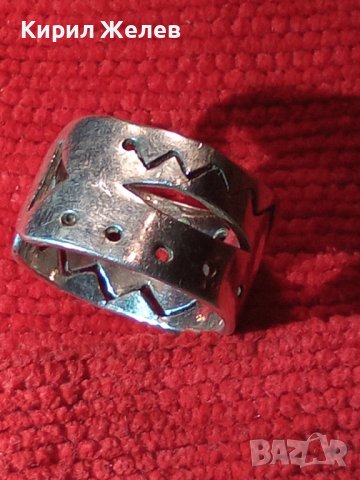 УНИКАЛЕН СТАР СРЕБЪРЕН АЖУРЕН АРТ ПРЪСТЕН РЕГУЛИРУЕМ СРЕБРО 925 ХУДОЖЕСТВЕНА РЪЧНА ИЗРАБОТКА 27151