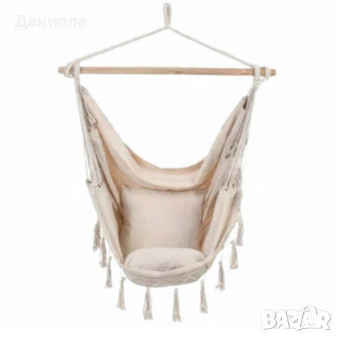Люлка - хамак в Бразилски Бохо стил - стилен и модерен дизайн, снимка 5 - Градински мебели, декорация  - 53833161