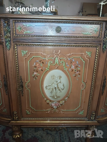 Изключителен рисуван комод , снимка 4 - Бюфети - 52519026