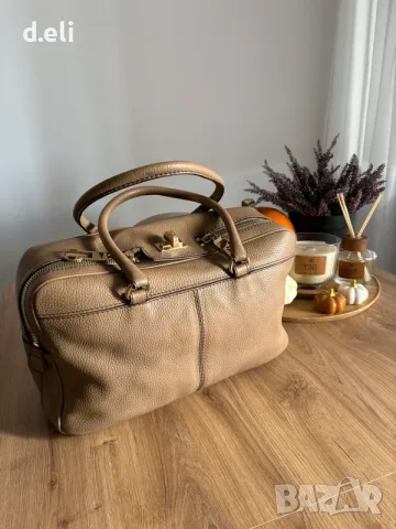 Max Mara Original Кожена чанта с  размери 38/25/10 