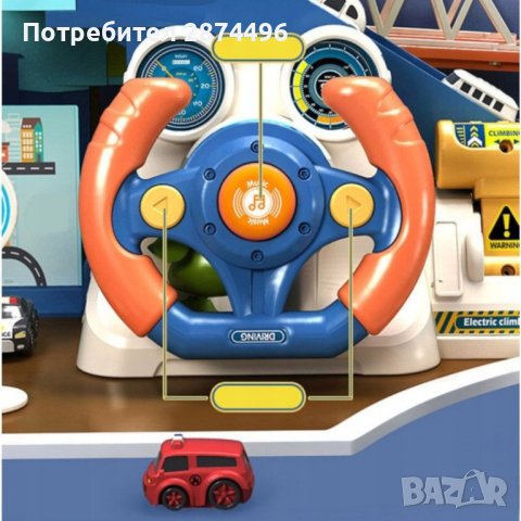 3850 Писта за колички с асансьор и кормило, снимка 14 - Коли, камиони, мотори, писти - 41704231