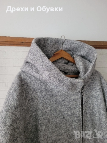 Палто с качулка CUBAS AS вълна, снимка 12 - Палта, манта - 52544440