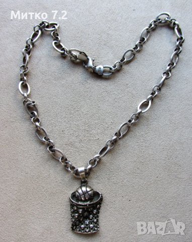 сребърен медальон - 30, снимка 2 - Колиета, медальони, синджири - 39351327