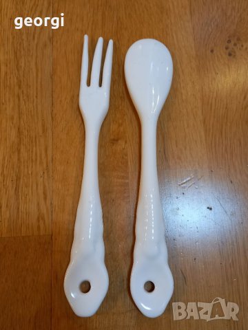 Порцеланови вилица и лъжица  18/2, снимка 5 - Прибори за хранене, готвене и сервиране - 39651357