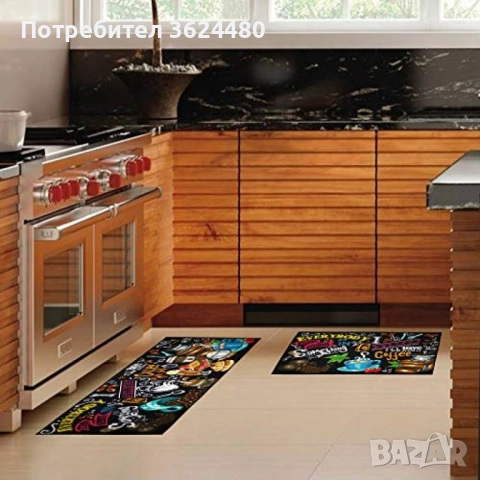 Противоплъзгащи Малки Килимчета за Кухня Комплект , снимка 3 - Декорация за дома - 52400698